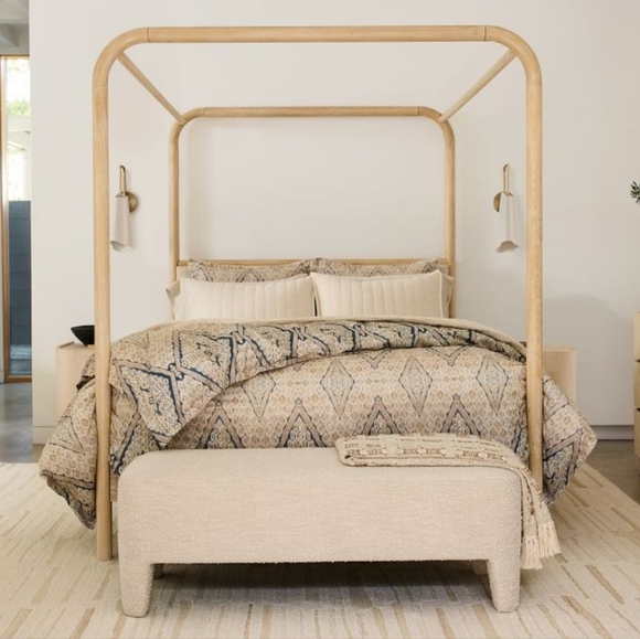 ❤️BUY 2 GET 1 FREE West Elm Peyton Ikat Duvet Cover,Marina Blue,Retail $169.00 - Picture 3 of 10